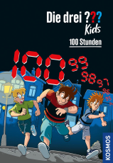 Die drei ??? Kids, 100, 100 Stunden - Der 100. Fall in der beliebten Kinderkrimi-Reihe für Kinder ab 8 Jahren: Justus, Peter und Bob erleben einen Fall in Echtzeit - mit coolem Farbschnitt