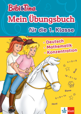 Bibi & Tina: Mein Übungsbuch für die 1. Klasse - Deutsch, Mathematik, Konzentration in der Grundschule, ab 6 Jahren