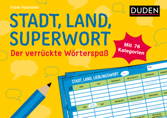 Stadt, Land, Superwort - Der verrückte Wörterspaß - Block mit 76 Kategorien