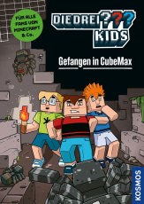 Die drei ??? Kids, Gefangen in CubeMax - Ein spannender Comicroman für alle Fans von Minecraft & Co. ab 8 Jahren - leicht lesbar durch reduzierte Textmenge und viele bunte Comicseiten.