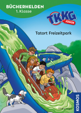 TKKG Junior, Bücherhelden 1. Klasse, Tatort Freizeitpark - Leicht lesen lernen - Kinderbuch für Erstleser ab 6 Jahren - Spannende Detektivgeschichten mit TKKG