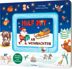 Meine Schiebebahn-Pappe: Hilf mit an Weihnachten - Pappebuch mit Schiebe-Elementen