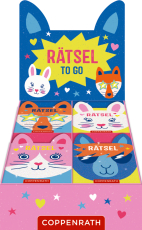 Glitzer-Rätsel to go - Glitzer-Katze / Glitzer-Hase / Glitzer-Fuchs / Glitzer-Lama