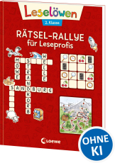 Leselöwen Rätsel-Rallye für Leseprofis - 2. Klasse (Rot) - Rätsel-Spaß zum Lesen- und Schreibenlernen für Kinder ab 7 Jahren