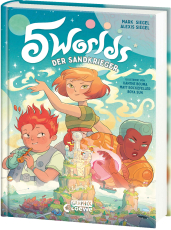 5 Worlds (Band 1) - Der Sandkrieger - Entfache die Leuchtfeuer und rette die fünf Welten! - Ein mitreißendes Comic-Buch für Fantasy-Fans ab 10 Jahren