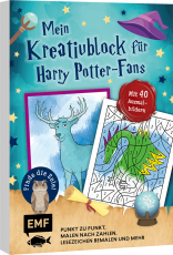 Mein magischer Kreativblock für Harry Potter-Fans – Finde die Eule! - 40 x Ausmalspaß, Punkt zu Punkt, Malen nach Zahlen und mehr