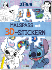 Disney Stitch: Malspaß mit 3D-Stickern - Malblock mit 3D-Stickern