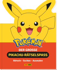 Pokémon: Der große Pikachu-Rätselspaß - Rätseln - Suchen - Ausmalen - Hardcover Pikachu formgestanzt