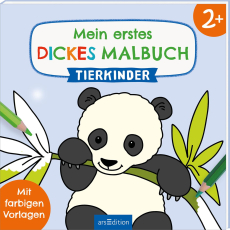 Mein erstes dickes Malbuch ab 2 – Tierkinder - Mit farbigen Vorlagen