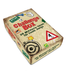 Challengebox 30 Mitmach-Ideen für coole Jungs - Box mit 30 Karten,und 1 Notizbuch. Ab 8 Jahren