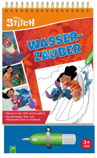Disney Stitch Wasserzauber: Einfach mit Wasser malen! - Mal- und Rätselbuch mit Wassertankstift für Kinder ab 3 Jahren.
