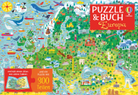 Puzzle & Buch: Europa - Puzzle mit 300 Teilen plus Atlas
