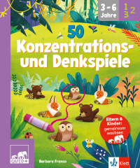 QUID+ 50 Konzentrations- und Denkspiele - für Kinder von 3–6 Jahren mit Eltern-Guide