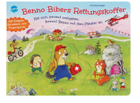 Benno Bibers Rettungskoffer. Hat sich jemand wehgetan, kommt Benno mit dem Pflaster an - Pappbilderbuch mit lustigen Klappen und Schiebern ab 2 Jahren