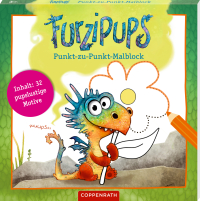 Punkt-zu-Punkt-Malblock - 32 pupslustige Motive (Furzipups)
