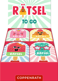 Glitzer-Rätsel to go - (Einhorn-Eis/Raketen-Eis/Melonen-Eis/Spiral-Eis)