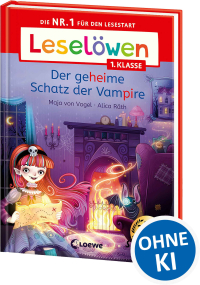 Leselöwen 1. Klasse - Der geheime Schatz der Vampire - Die Nr. 1 für den Lesestart - Mit Leselernschrift ABeZeh - Erstlesebuch für Kinder ab 6 Jahren