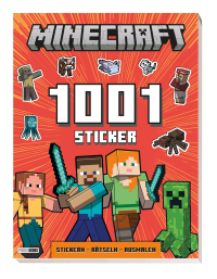 Minecraft: 1001 Sticker: Stickern – Rätseln – Ausmalen - Activityblock mit 1001 Stickern