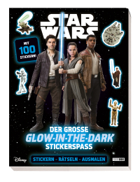 Disney Star Wars: Der große Glow-in-the-Dark-Stickerspaß: Stickern - Rätseln - Ausmalen - Activityblock mit 100 Glow-in-the-Dark-Stickern