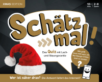 Schätz mal! Xmas Edition - Das Quiz mit Lach- und Staungarantie I Ab 10 Jahre I 2-8 Spieler I Spiele-Block