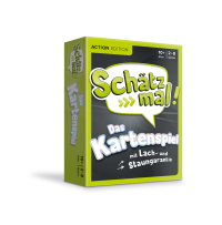 Schätz mal! Das Kartenspiel - Action Edition - Das Kartenspiel mit Lach- und Staungarantie I Ab 10 Jahre I 2-8 Spieler